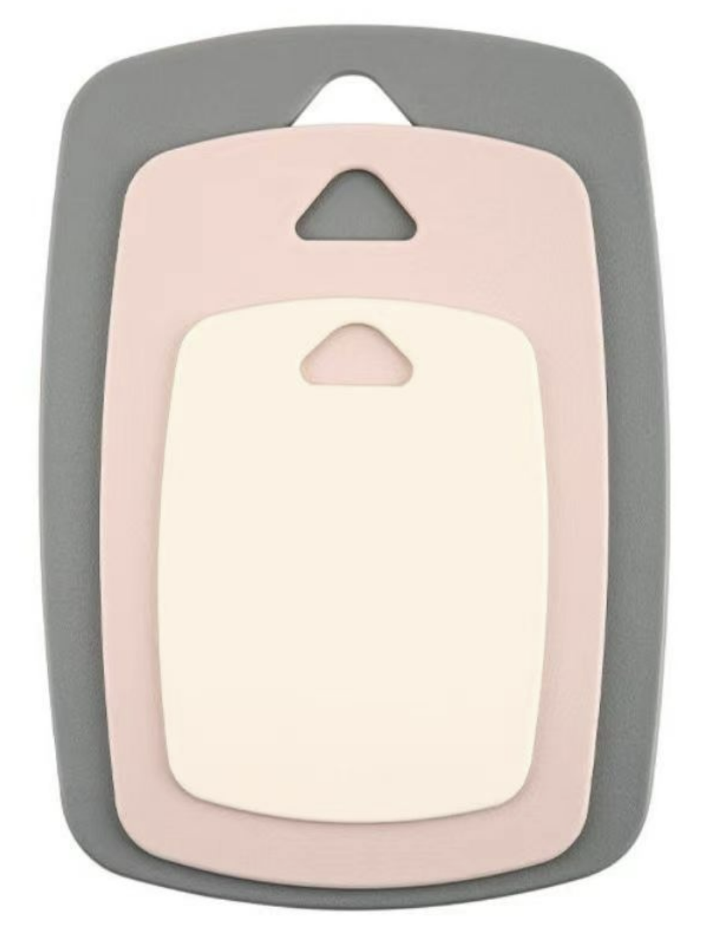 3 Piece Non-Slip Chopping Boards Set Multipurpose Cutting Board for Kitchen - Pink